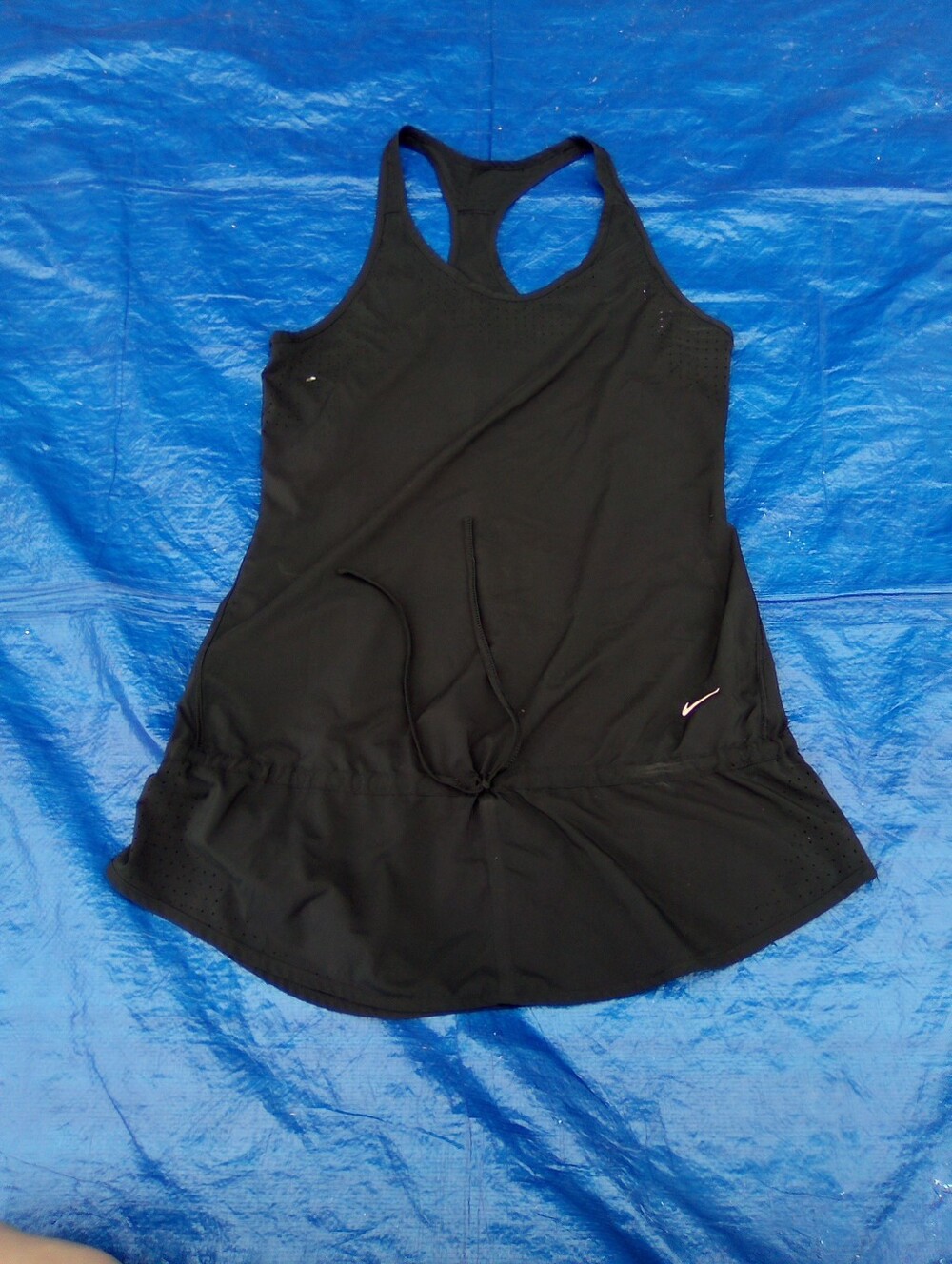 Nike Black Racerback One-Piece Swim Dress with Shirt